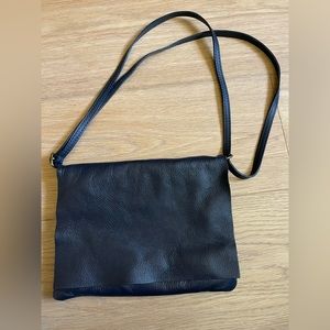 Italian made Soft leather flip flap mini bag